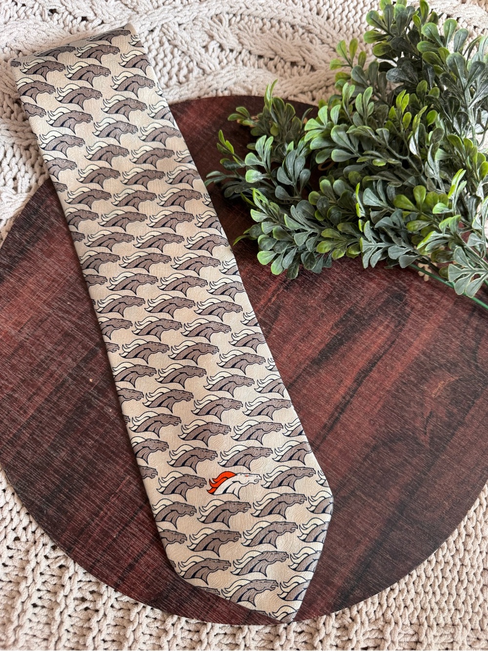 Men's Official NFL Denver Broncos Print Tie